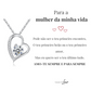 Colar Amor-Eterno™ prateado para o meu Amor (com dedicatória especial)