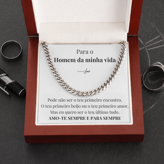 Colar Cuban Style® para o meu Homem (com dedicatória à escolha)