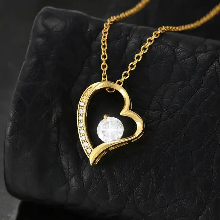 Colar Amor-Eterno™ dourado para o meu Amor (com dedicatória especial)