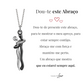 Colar Abraço-Infinito® para o meu Amor (com dedicatória e caixa de madeira com luz)