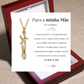 Colar Abraço-Infinito® para a minha Mãe (com dedicatória e caixa de madeira com luz)