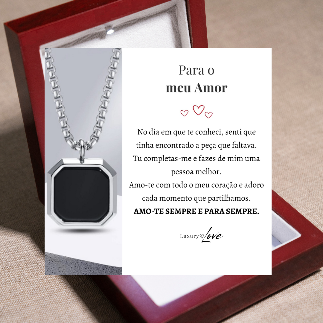 Colar Confiança® para o meu Homem (com dedicatória à escolha)