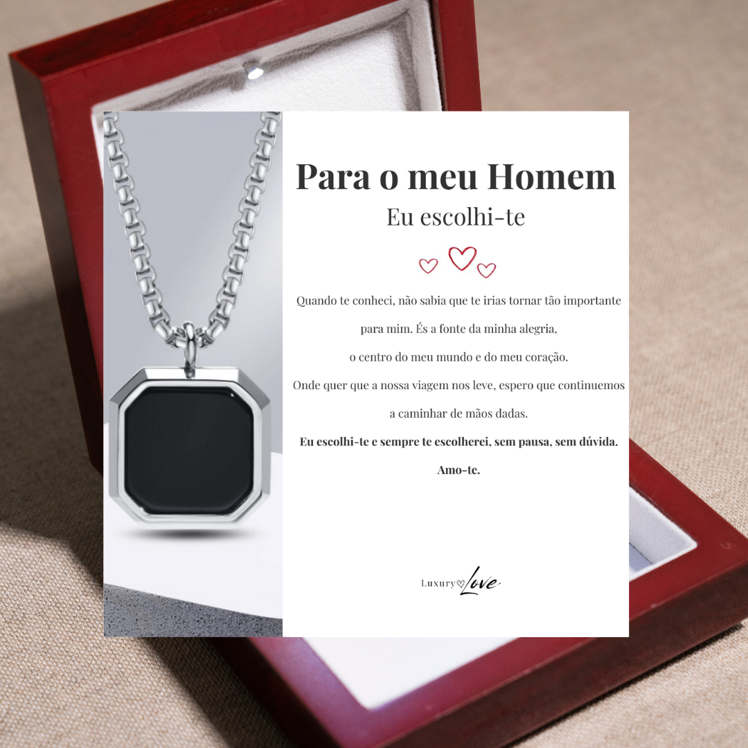 Colar Confiança® para o meu Homem (com dedicatória à escolha)