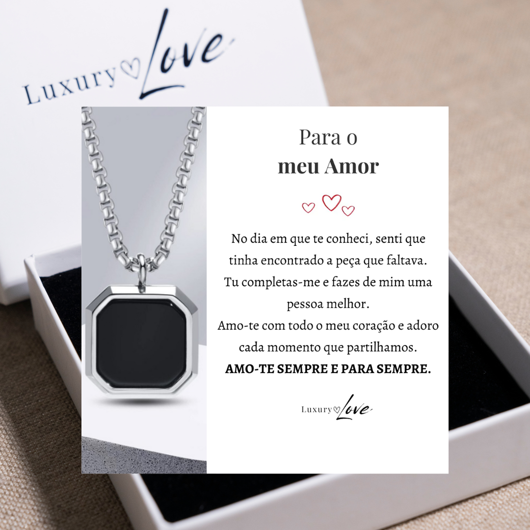 Colar Confiança® para o meu Homem (com dedicatória à escolha)