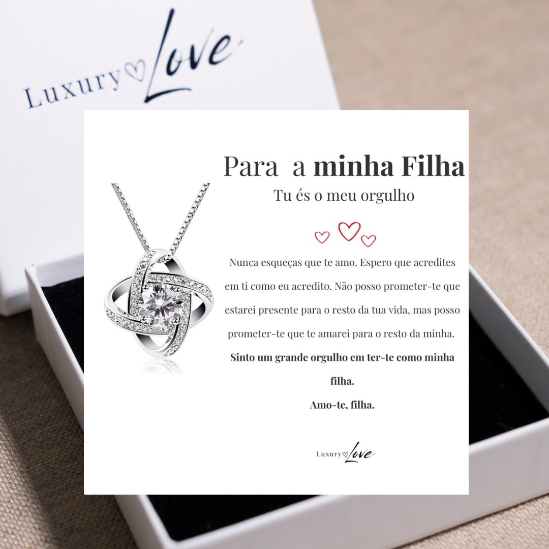 Colar Universo® para a minha Filha (com dedicatória especial)