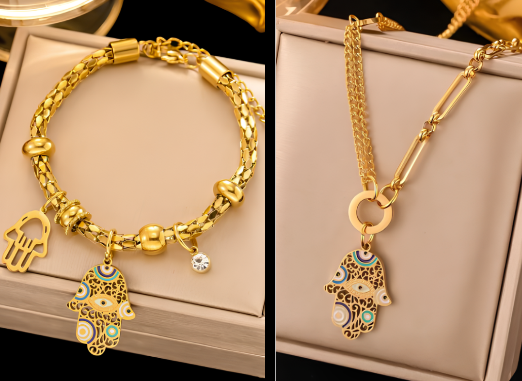Pulseira "Mão de Fátima"