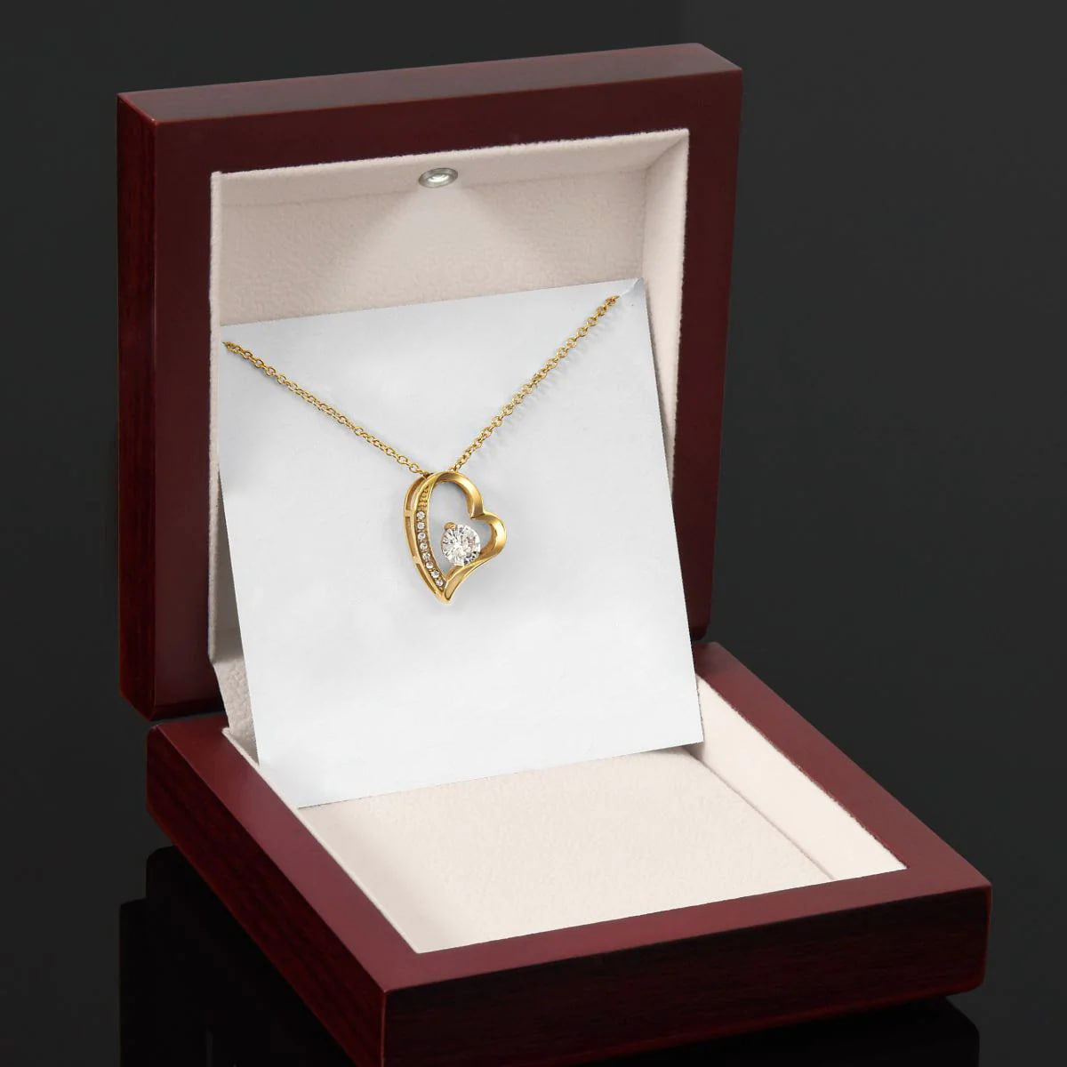 Colar Amor-Eterno™ dourado para a minha Mãe (com dedicatória especial)